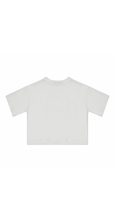 ロゴプリント クロップドTシャツ 詳細画像